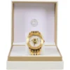 Versace Palazzo Empire White Dial Two Tone Steel Strap Watch for Men - VERD00418