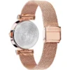 Versace Meander White Dial Rose Gold Mesh Bracelet Watch for Women - VELW00620