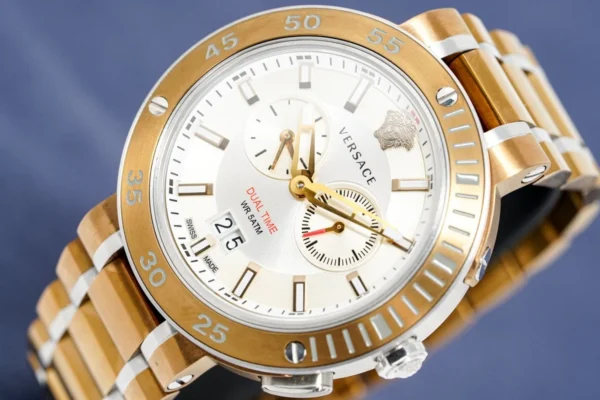 versace-mens-chronograph-watch-aion-rose-gold-vcn050017-136137 Versace V Extreme Chronograph White Dial Rose Gold Stainless Steel Watch for Women - VCN050017