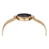 Versace Meander Black Dial Gold Mesh Bracelet Watch for Women - VELW00720