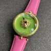 versace-versace-vco150017-palazzo-empire-ladies-wa Versace Palazzo Empire Green Dial Pink Leather Strap Watch for Women - VCO150017