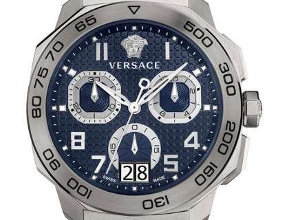 versace-vqc090016-kwarcowy156982_29842739-3f55-4a4c-9128-f8ff3517bed3 Versace Dylos Chronograph Blue Dial Silver Steel Strap Watch for Men - VQC090016