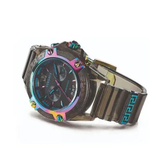 versace-watchvez701022black-cds91459510-6 Versace Icon Active Chronograph Quartz Black Dial Black Steel Strap Watch For Men - VEZ701022