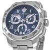 vqc090016_9e070c77-bab5-4e37-b401-cdd9104b5f3a Versace Dylos Chronograph Blue Dial Silver Steel Strap Watch for Men - VQC090016