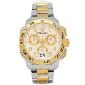 vr-vqc030015_1_b13b2707-322f-4e74-a111-0b610dca903d Versace Dylos Chronograph Silver Dial Two Tone Steel Strap Watch for Men - VQC030015