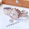 Versace Sport Tech Chronograph While Dial Two Tone Steel Strap Watch for Men - VELT00319