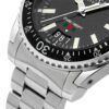 Gucci Dive Quartz Black Dial Silver Steel Strap Watch For Men - YA136301