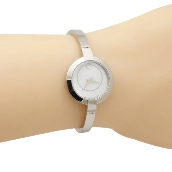 Movado Bela Mother of Pearl Dial Silver Steel Strap Watch For Women - 0606616