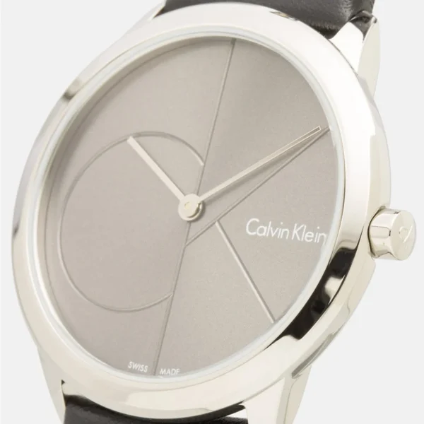00K3M221C3_BLK_alternate2_1024x_f7d058eb-3ca8-45df-bcc9-04b0e536d122 Calvin Klein Minimal Grey Dial Black Leather Strap Watch for Men - K3M221C3