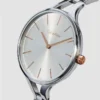 Calvin Klein Graphic Silver Dial Silver Steel Strap Watch for Women - K7E23B46