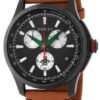 0151328_gucci-g-timeless-ya126271-887613_1b6ea6fe-8ca8-4327-80f9-60c2dec029b3 Gucci G-Timeless Chronograph Black Dial Brown Leather Strap Watch For Men - YA126271
