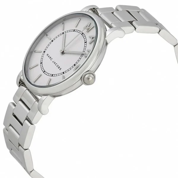Marc Jacobs Roxy White Dial Silver Steel Strap Watch for Women - MJ3521