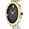 Movado Museum Esperanza Black Dial Two Tone Steel Strap Watch For Men - 0607058