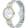 0607085-2 Movado Esperanza Mother of Pearl Dial Two Tone Steel Strap Watch For Women - 0607085