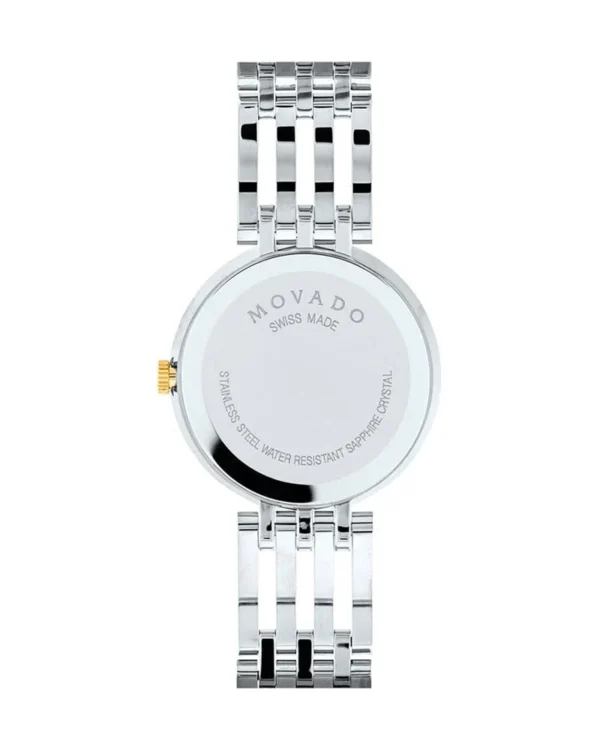 0607085-3 Movado Esperanza Mother of Pearl Dial Two Tone Steel Strap Watch For Women - 0607085