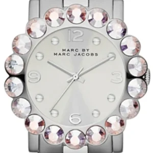 0_09b3c1f7-4b22-4dde-92f7-3810aec407da Marc Jacobs Amy Silver Dial Silver Steel Strap Watch for Women - MBM3222