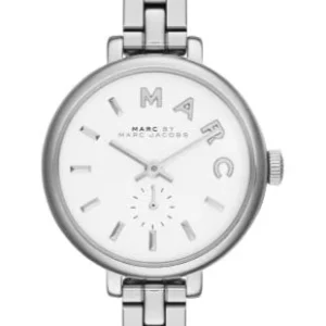 Marc Jacobs Sally White Dial Silver Steel Strap Watch for Women - MBM8642