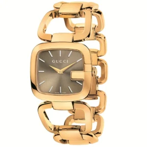 0_2ab5e4a9-47d2-40b1-94b6-f48ff61676e1-390391 Gucci G Gucci Sunbrushed Brown Dial Rose Gold Steel Strap Watch For Women - YA125511