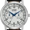 0_519cb258-439d-41ee-bc72-b479f1300d76-224463 Citizen Eco Drive Silver Dial Black Leather Strap Watch For Men - AO9000-06B