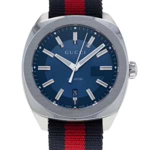 0_7a862c04-70fc-4232-ad67-d85ee41cdb48 Gucci GG2570 Quartz Blue Dial Blue & Red Nylon Strap Watch For Men - YA142304