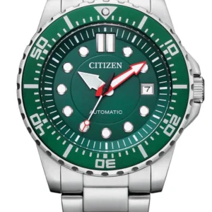 0_83701449-2528-4afc-b711-c4f3f3638688 Citizen Promaster Mechanical Green Dial Silver Steel Strap Watch For Men - NJ0129-87X