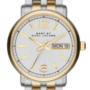 0_c0b0e457-473f-4a5f-8539-b6dcfabdbf43 Marc Jacobs Fergus Silver Dial Two Tone Steel Strap Watch for Women - MBM8652