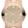 0_cb1c3fb9-99a3-436c-972f-bf59deb13ca4 Marc Jacobs Amy Glitz Brown Dial Rose Gold Steel Strap Watch for Women - MBM3221