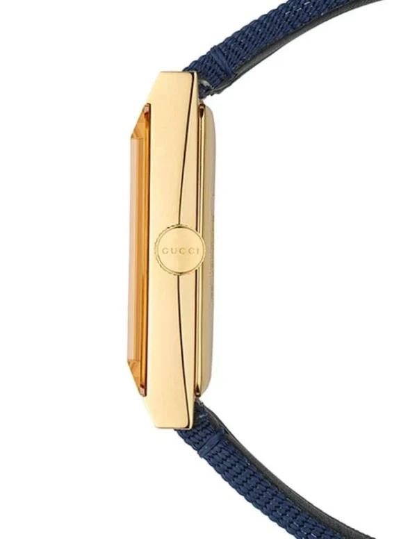 1072894592_2p-943679 Gucci G-Frame Mother of Pearl Dial White Blue Red Nylon Strap Watch For Women - YA147405