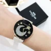 11d05a03-adfa-4724-8825-222618e0b712 Coach Perry Black Dial White Leather Strap Watch for Women - 14503041