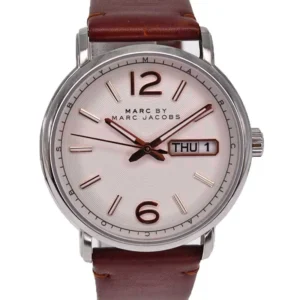 1203134841_61a9a1a994a68 Marc Jacobs Fergus White Dial Brown Leather Strap Watch for Men - MBM5080