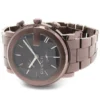 1218017510019_1-355008 Gucci G Chrono Brown Dial Brown Steel Strap Watch For Men - YA101341