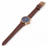 1240001023321_3 Mido Baroncelli Automatic Midnight Blue Dial Brown Leather Strap Watch For Women - M7600.3.65.8