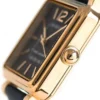 Marc Jacobs Vic Black Dial Black Leather Strap Watch for Women - MJ1522