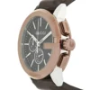 Gucci G Chrono Black Dial Brown Leather Strap Watch For Men - YA101202