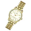 Coach Delancey White Dial Gold Steel Strap Watch for Women - 14502241
