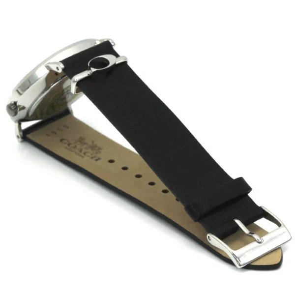 14503115_7_b3fd1bb5-6cd0-4c07-90d3-7d057f12b83e Coach Perry White Dial Black Leather Strap Watch for Women - 14503115