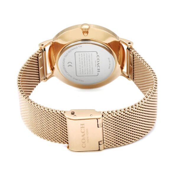 145031262 Coach Perry White Rose Gold Mesh Bracelet Watch for Women - 14503126