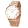 14503126_1 Coach Perry White Rose Gold Mesh Bracelet Watch for Women - 14503126