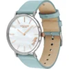 14503271_LRG_rgb_Profile Coach Perry Mother of Pearl White Dial Blue Leather Strap Watch for Women - 14503271