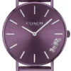 14503484-4 Coach Perry Purple Dial Purple Mesh Bracelet Watch for Women - 14503484