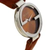 14882991c_952e92a5-b14c-4f10-95a0-adefc7fe8eeb Gucci Interlocking G Brown Dial Brown Leather Strap Watch For Women - YA133319