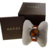 14882991g_0dda23db-c42d-4f3f-bf46-8babc77a180b Gucci Interlocking G Brown Dial Brown Leather Strap Watch For Women - YA133319