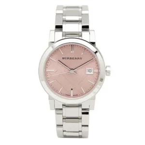 1524122232692_bb-bu9124_1-161514 Burberry The City Pink Dial Silver Steel Strap Watch for Women - BU9124