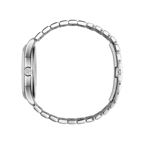Gucci G Timeless Black Dial Silver Steel Strap Watch For Women - YA1264029