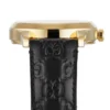 17371348_5 Gucci G Timeless Quartz Black Dial Black Leather Strap Watch For Women - YA1264034A