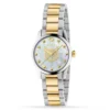 17371423_1 Gucci G Timeless Quartz Mother of Pearl Dial Two Tone Steel Strap Watch For Women - YA1265012