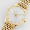 Gucci G Timeless Quartz Silver Dial Gold Steel Strap Watch For Women - YA1264155
