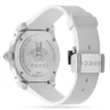 Gucci Dive Quartz White Dial White Rubber Strap Watch For Men - YA136337