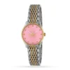 17371511_1 Gucci G Timeless Quartz Pink Dial Two Tone Steel Strap Watch For Women - YA1265030