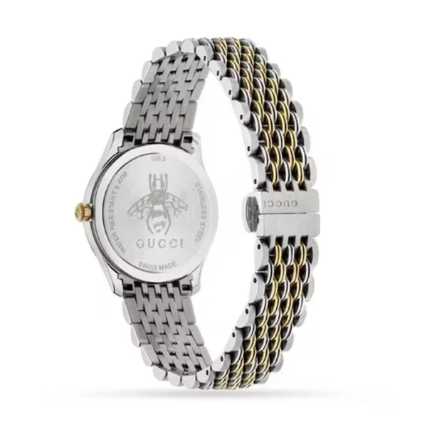 17371511_2 Gucci G Timeless Quartz Pink Dial Two Tone Steel Strap Watch For Women - YA1265030